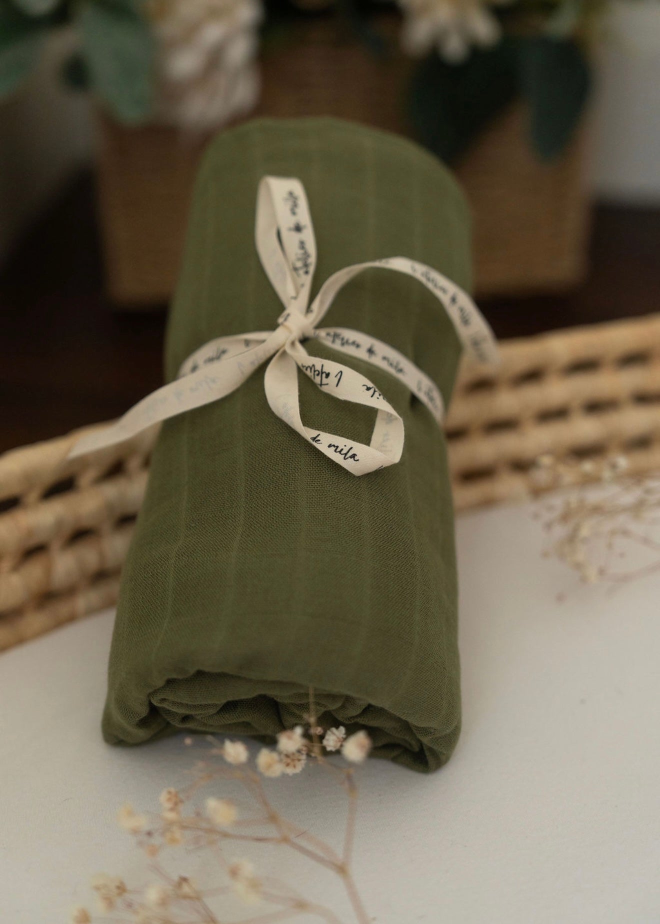 Couverture Mousseline - Vert