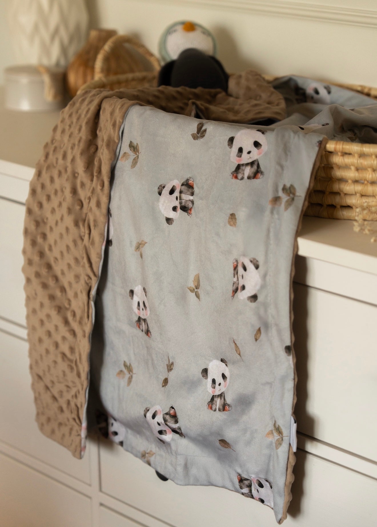 Couverture en Minky - Panda