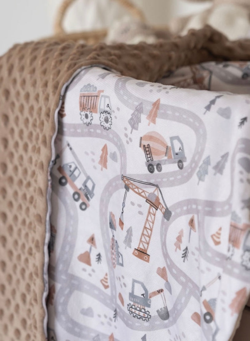 Couverture en Minky - Construction