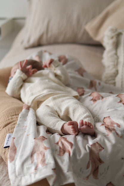 Minky blanket - Bear and goose