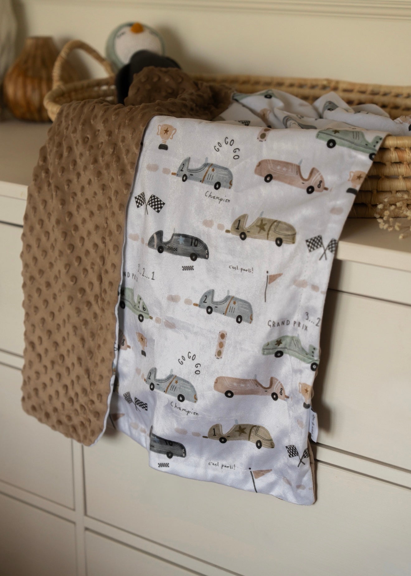 Couverture en Minky - Voitures