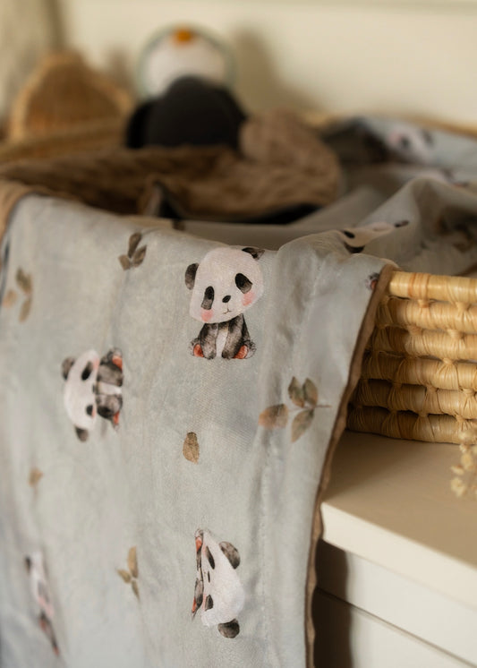 Couverture en Minky - Panda