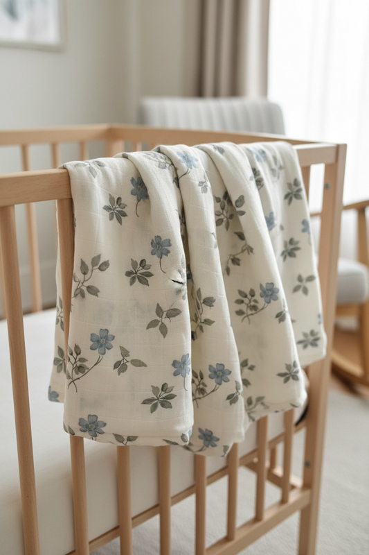 Couverture Mousseline - Petites fleurs (pré-commande)