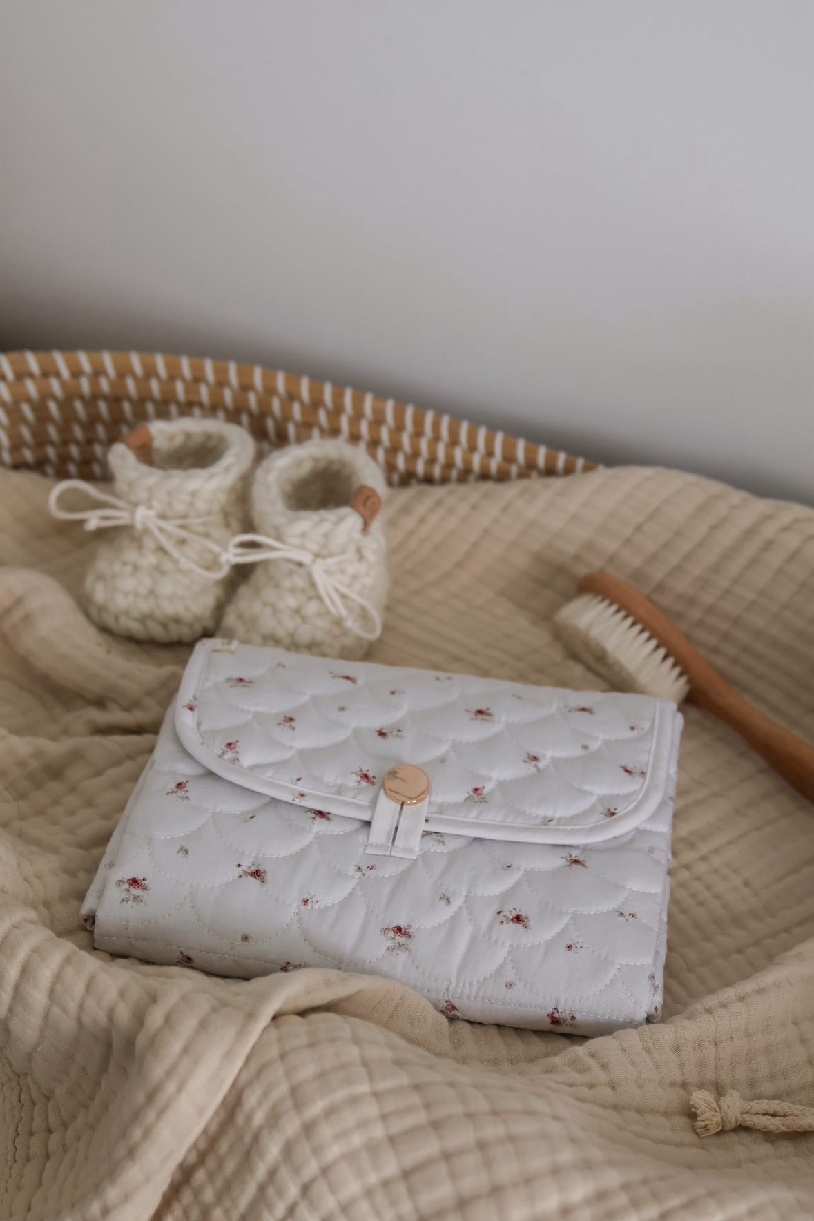 Matelas à langer - Fleurs modernes
