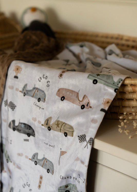 Couverture en Minky - Voitures