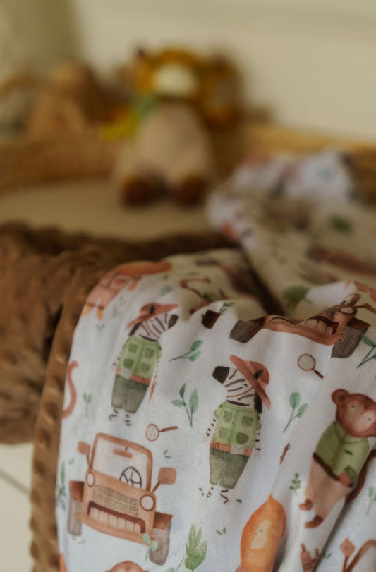 Couverture en Minky - Zoo
