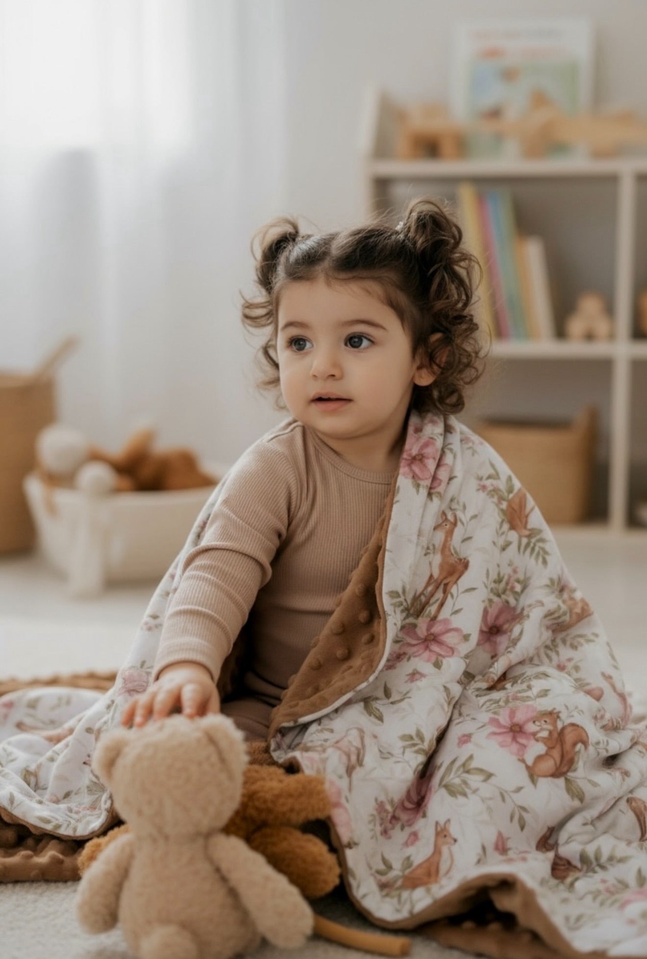 Couverture en Minky - Forêt enchantée
