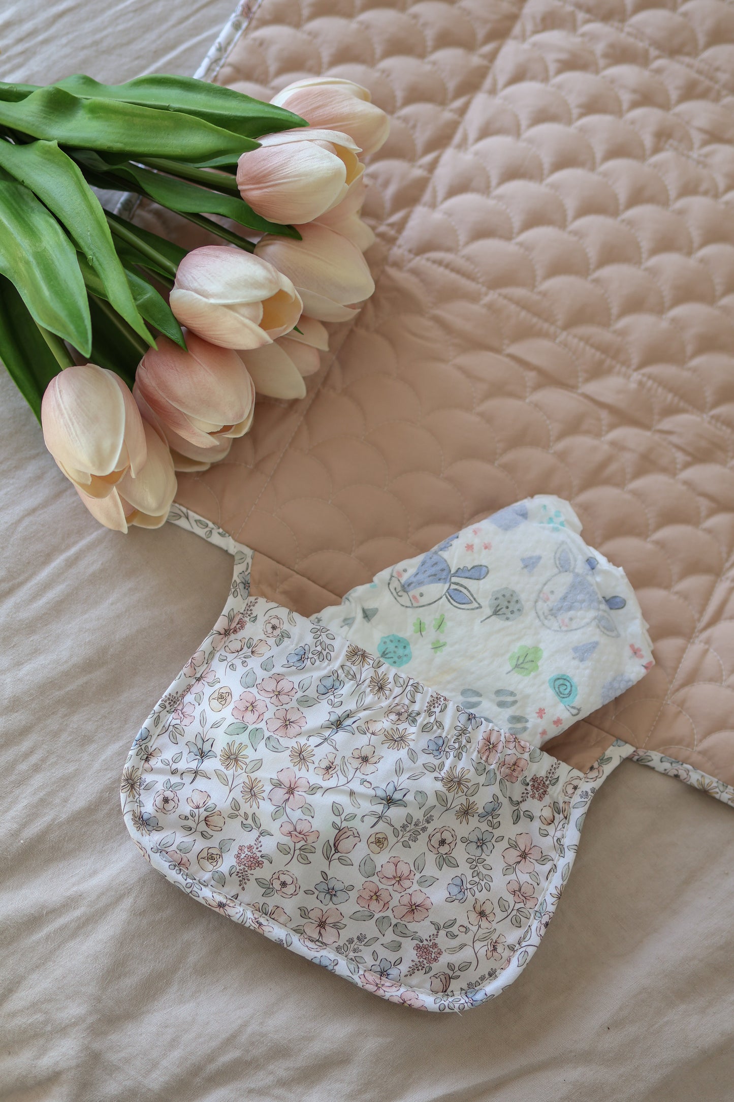 Changing mat - Flower garden