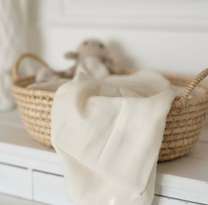 Ultra Soft Muslin Blanket - Ivory