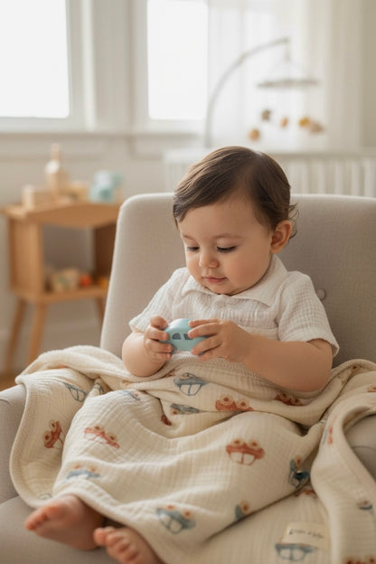 Couverture Ultra Douce - Petites voitures